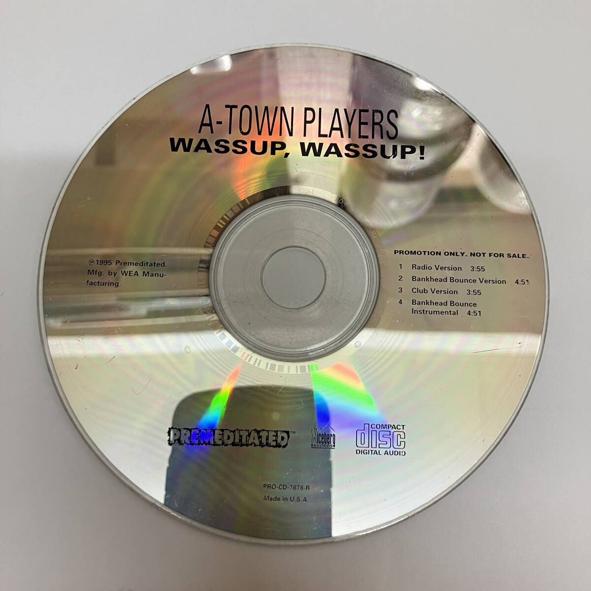裸38 HIPHOP,R&B A-TOWN PLAYERS - WASSUP, WASSUP! INST,シングル CD 中古品_画像1