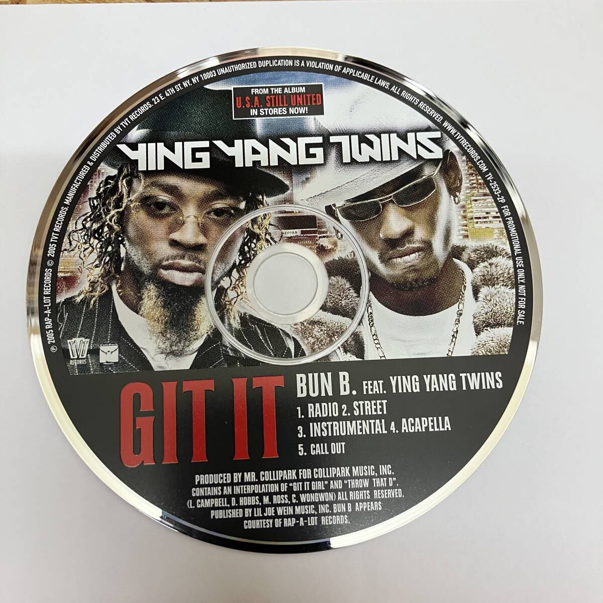 裸38 HIPHOP,R&B YING YANG TWINS - GIT IT INST,シングル CD 中古品_画像1