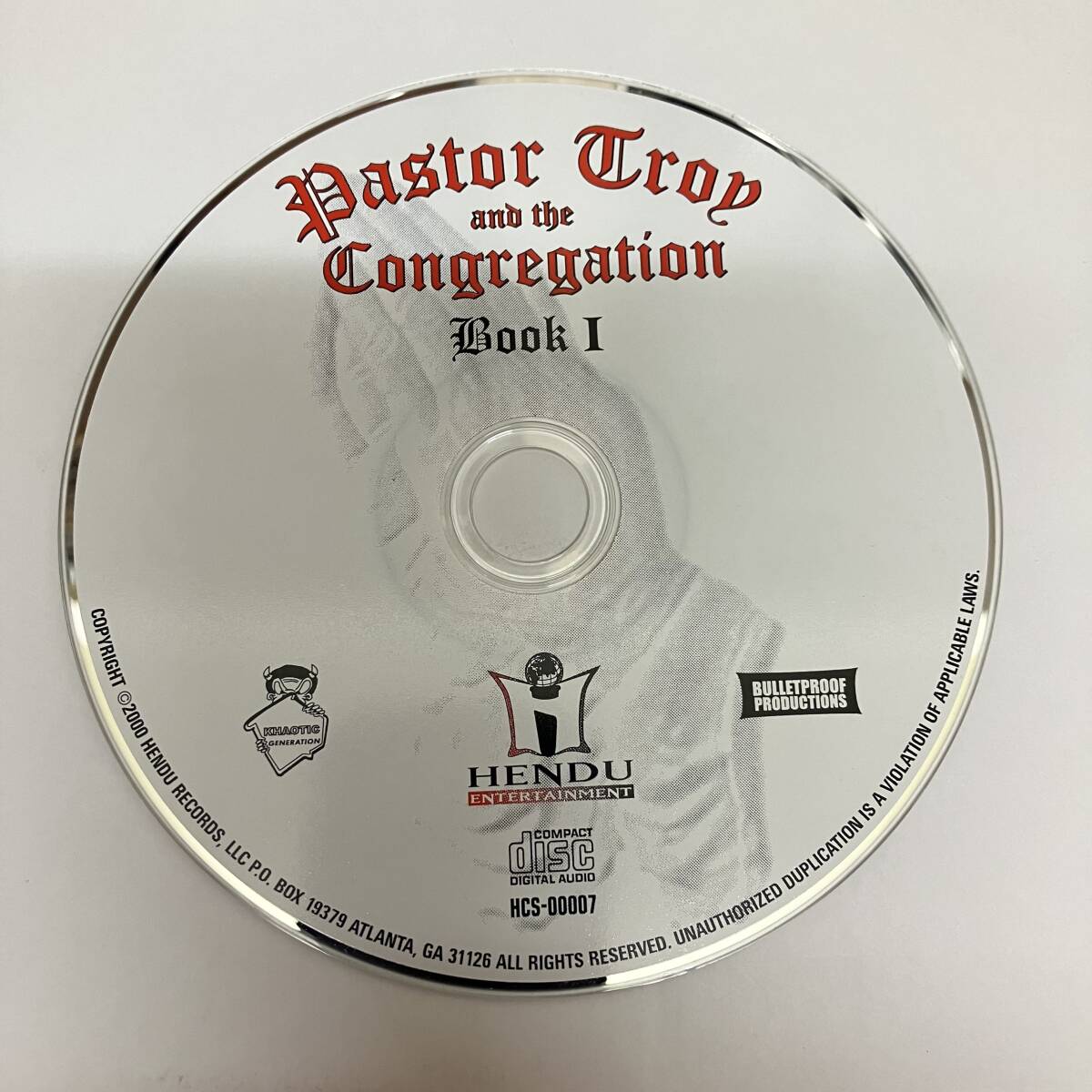 裸38 HIPHOP,R&B PASTOR TROY AND THE CONGREGATION - BOOK I アルバム CD 中古品_画像1