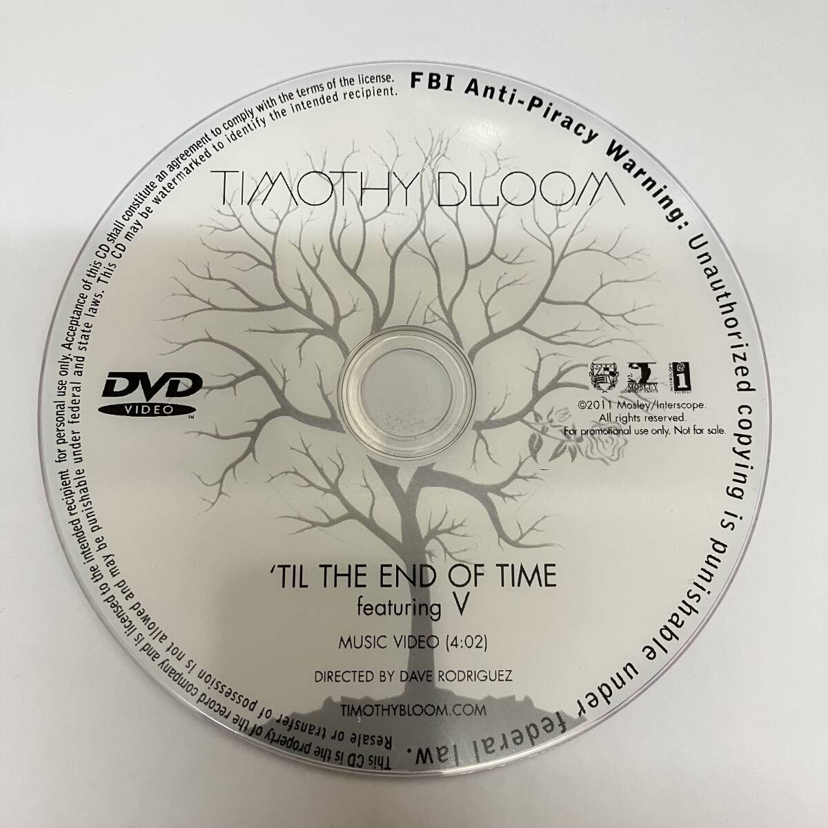 裸42 HIPHOP,R&B TIMOTHY BLOOM - 'TIL THE END OF TIME シングル DVD 中古品_画像1
