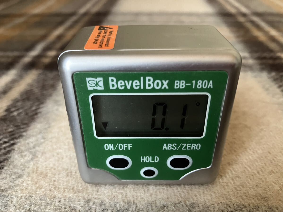 デジタル角度計 新潟精機 Bevel Box BB-180A 電池付属 動作確認済 ★売切り ★の画像2