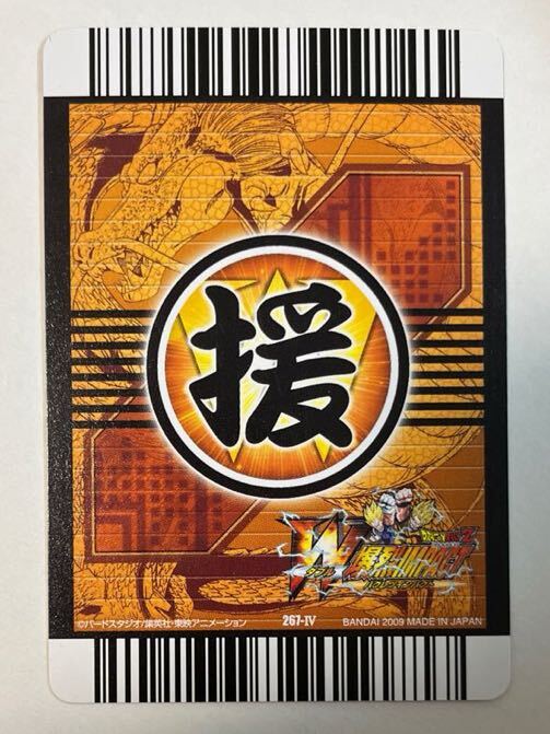 ドラゴンボールZ 爆烈インパクト データカードダス 超カードゲーム 267-Ⅳ ブルマ 2009年 当時物 W爆烈インパクト DRAGON BALL_画像2