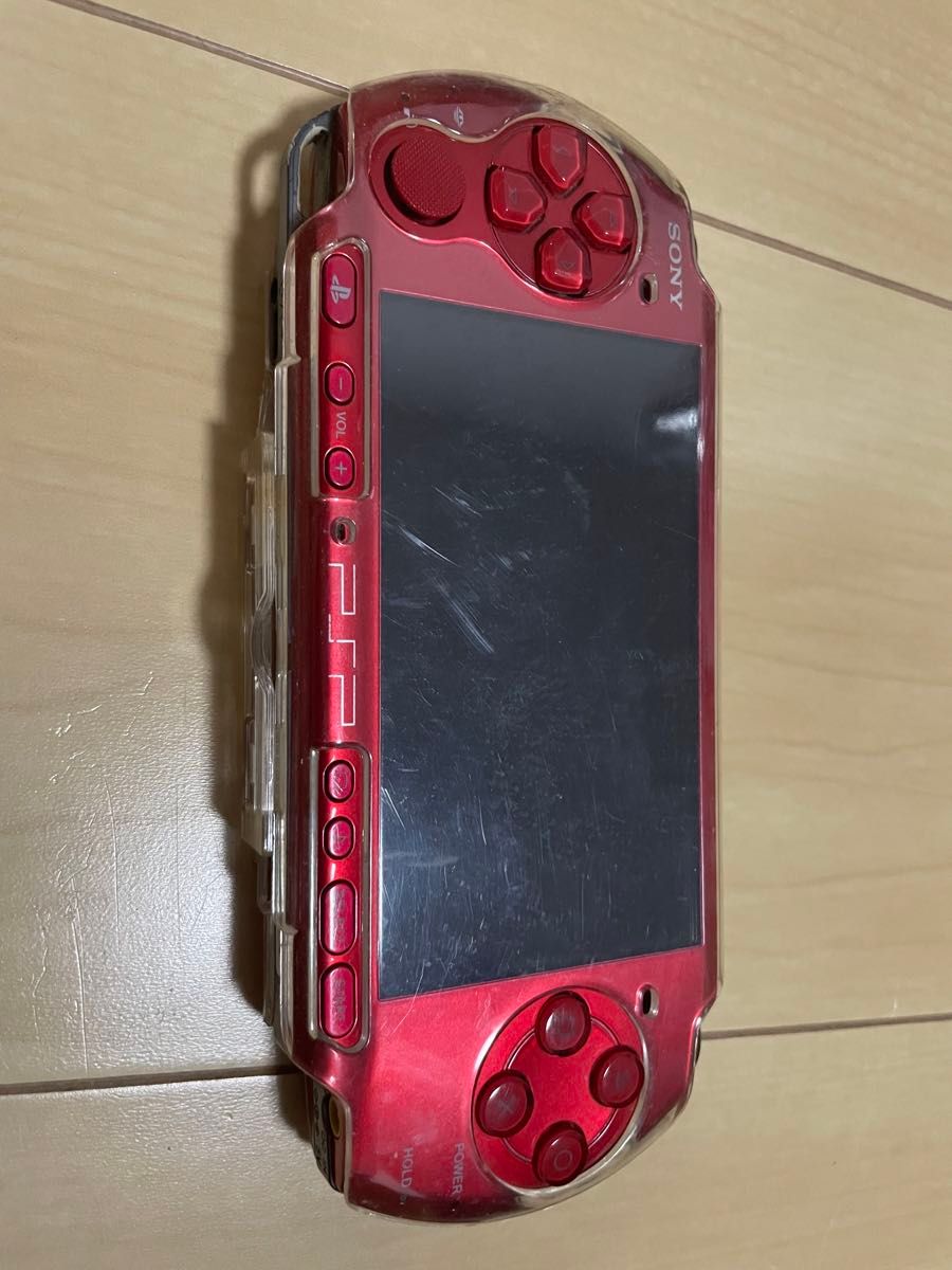 ジャンク PSP SONY ソニー レッド PlayStation プレイステーションポータブル