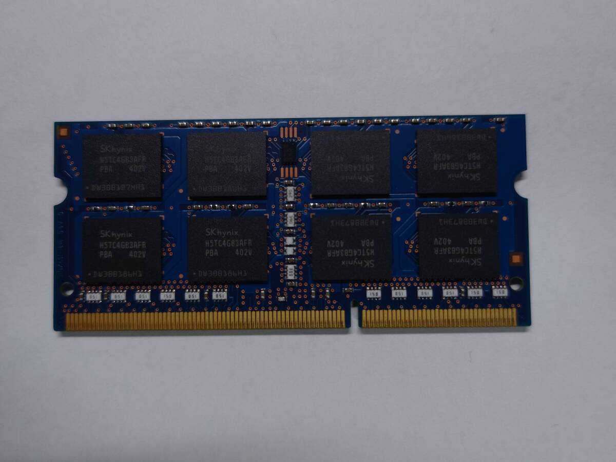 hynix ノートPC用 メモリー DDR3L-1600 PC3L-12800S 8GB×1枚 合計8GB 動作確認済_画像2