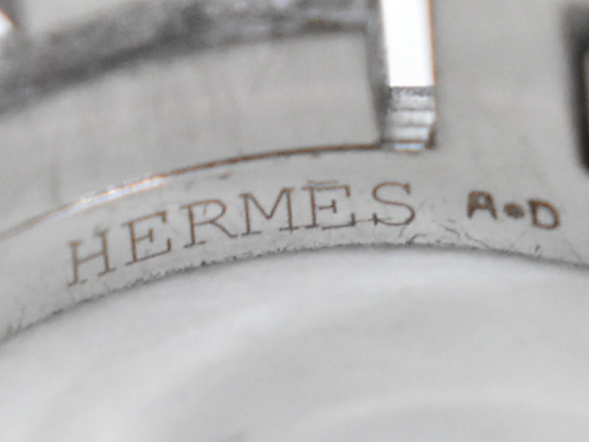  подлинный товар Hermes HERMES Move пепел H Logo Ag925 кольцо кольцо 52 11 номер серебряный розовый 