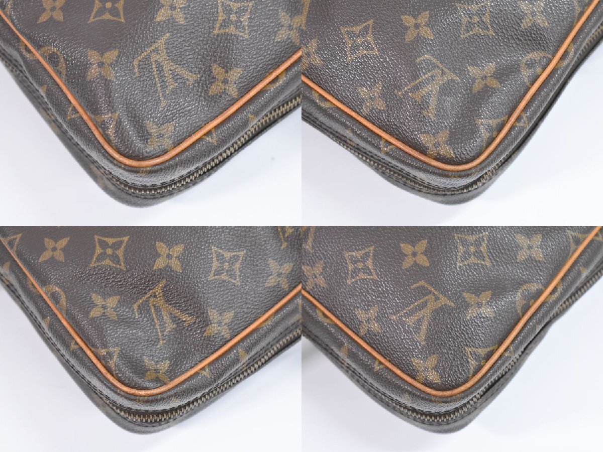 本物 ルイヴィトン LOUIS VUITTON LV ポルトドキュマン ヴォワヤージュ モノグラム ビジネスバッグ ハンドバッグ ブラウン M53361_画像6