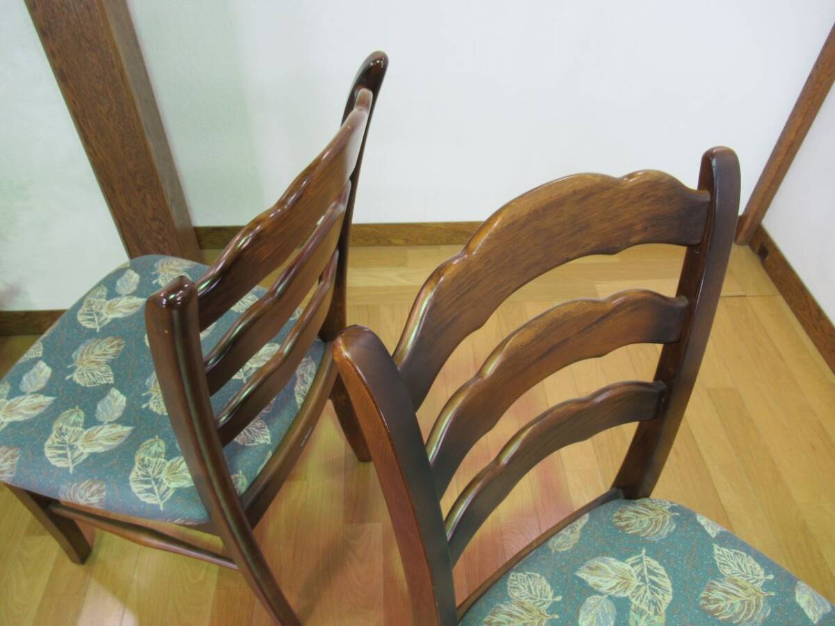 ② karimoku カリモク ダイニングチェア COLONIAL コロニアルシリーズ 木味 椅子 イス カフェ 食堂椅子 アンティークスタイル 2脚セット _画像6