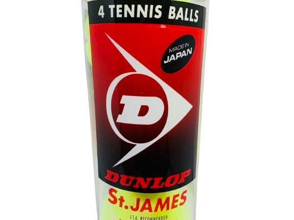 DUNLOP ダンロップ St.JAMES テニスボール テニス ボール スポーツ スポーツ用品 4個入 道具 未開封_画像2