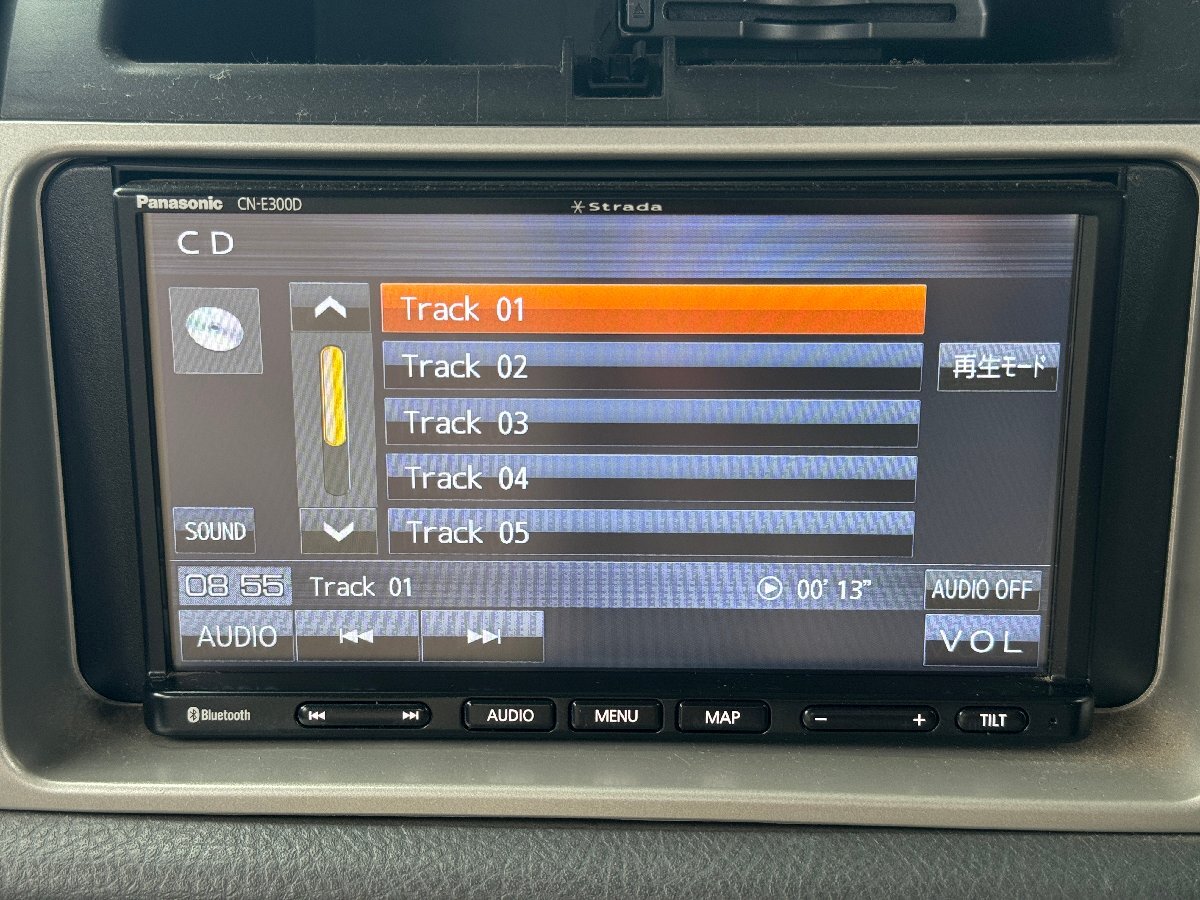 パナソニック Panasonic ストラーダ strada CN-E300D 7型ナビ 2017年 地図データ CD Bluetooth_画像3