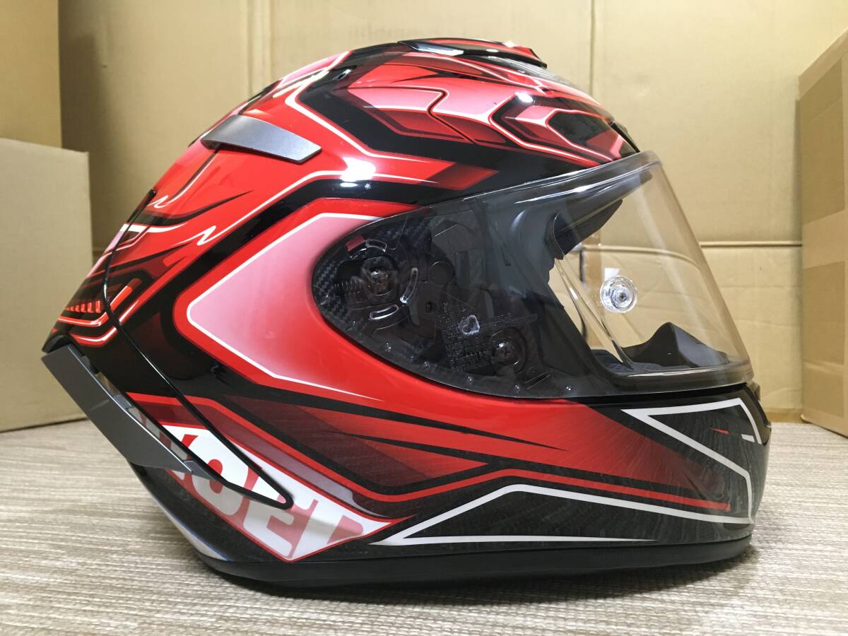 SHOEI X-Fourteen AERODYNE レッド Mサイズ _画像4