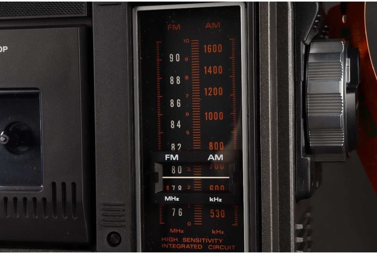 [URA] Hitachi /HITACHI/ магнитола / беспроводной микрофон наушники приложен /pa disco 55 TRK-5155/10-5-64 ( поиск ) антиквариат / радио / кассета магнитофон /.