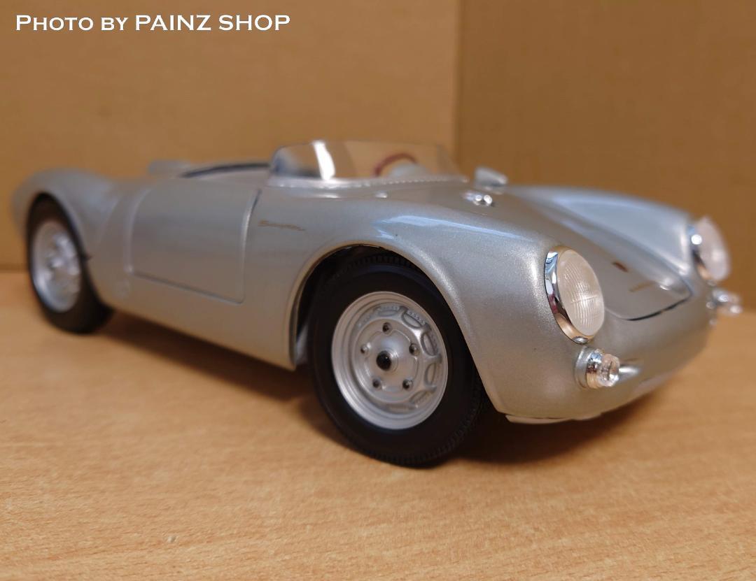 1/18 ポルシェ550A スパイダー 1955 シルバー Porsche 550 A Spyder マイスト製ダイキャスト製ミニカー_画像2