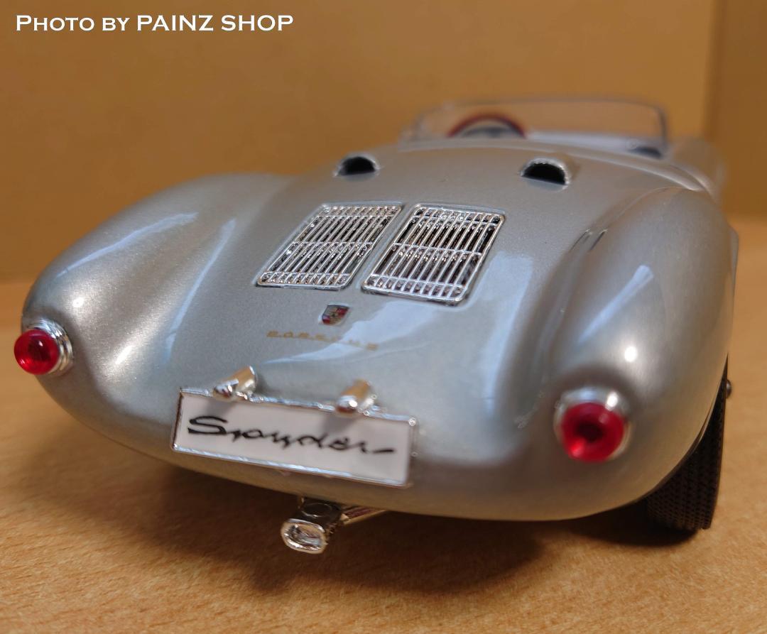1/18 ポルシェ550A スパイダー 1955 シルバー Porsche 550 A Spyder マイスト製ダイキャスト製ミニカー_画像3