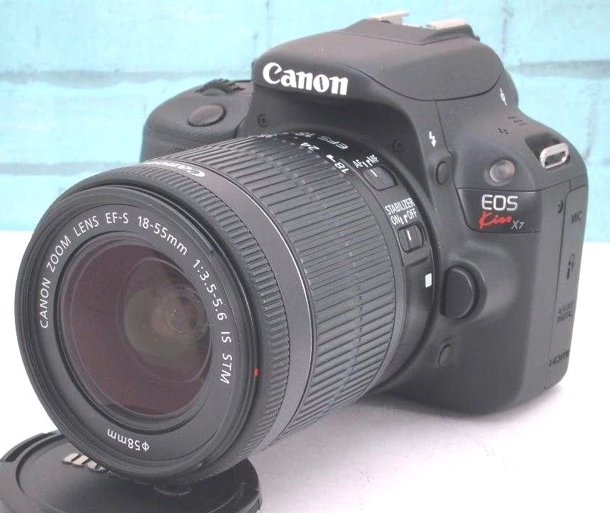 Canon eos Kiss X7 高性能デジタル一眼レフカメラ 初心者オススメ♪スマホ転送