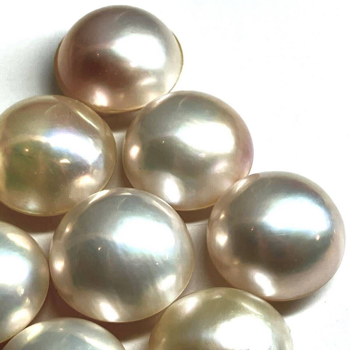 *mabe pearl 9 point . summarize 100ct*m approximately 15.2-15.9mm pearl half jpy pearl jewelry unset jewel gem pearl jewelry