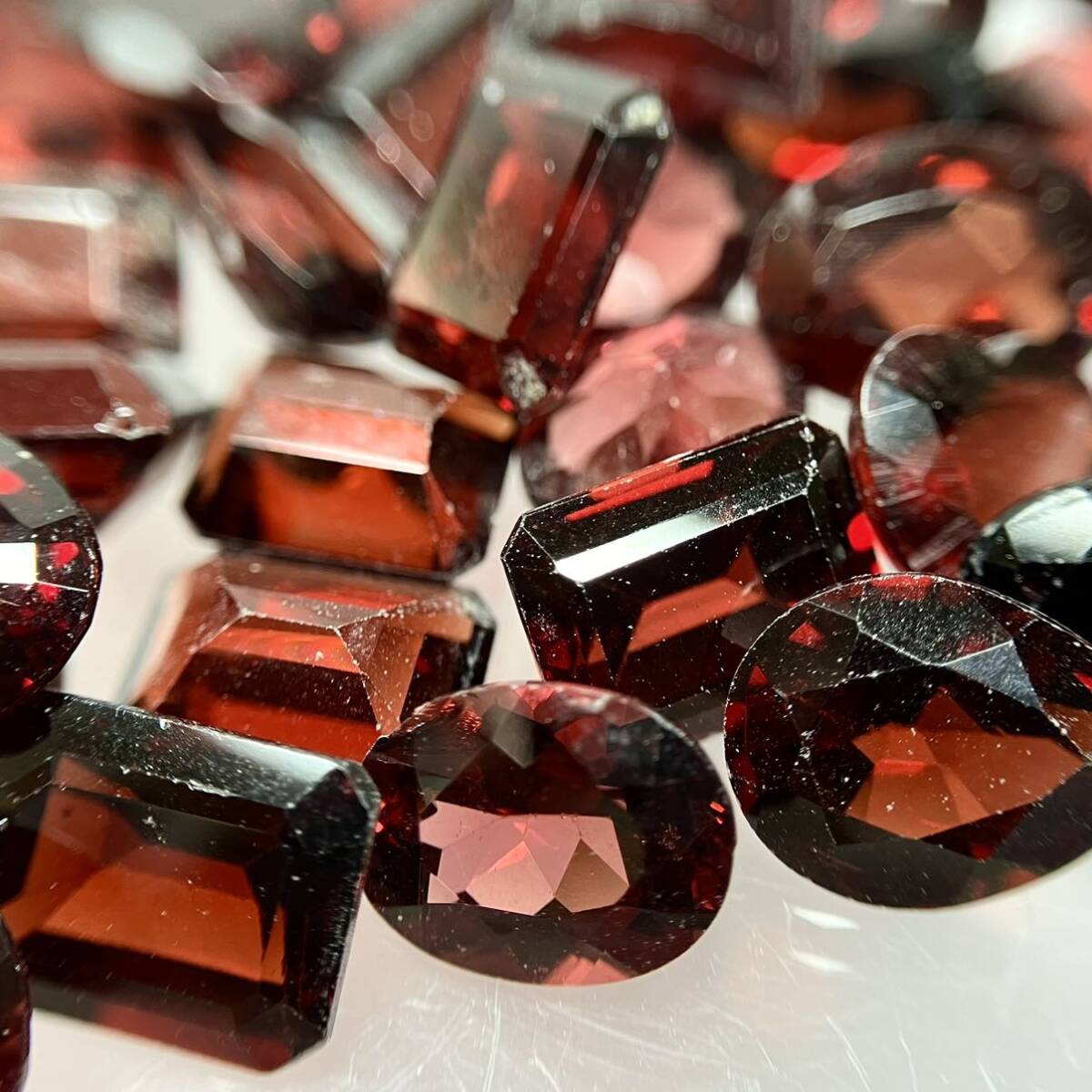 ☆天然ガーネットおまとめ200ct☆M約40g ルース 裸石 宝石 garnet jewelry _画像2