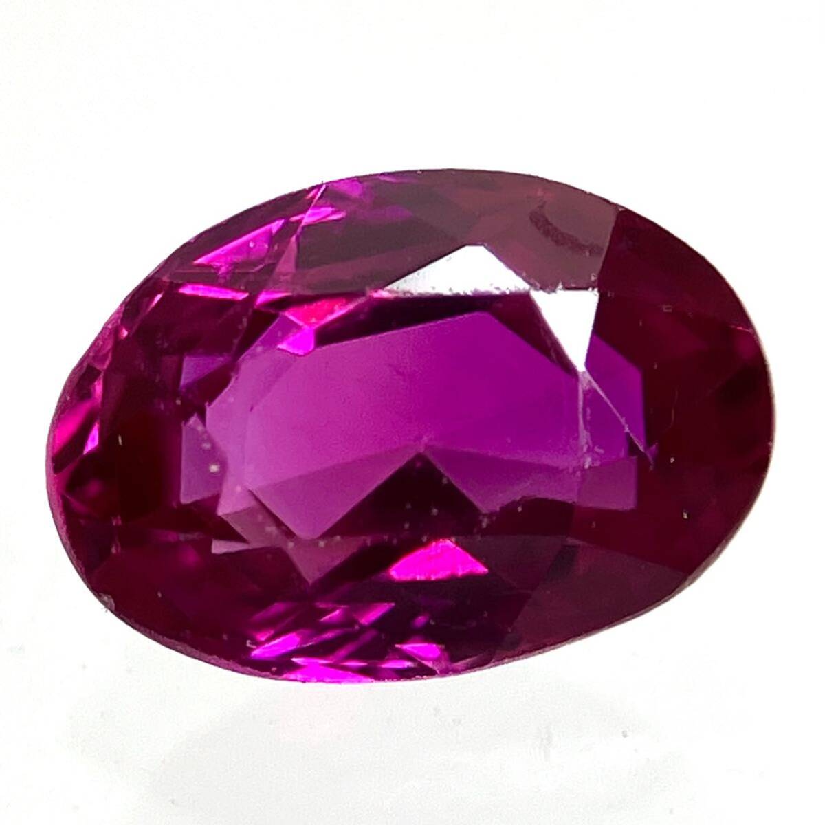 ☆天然ルビー 0.689ct☆M 約6.0×4.1mm ソーティング付 ルース 裸石 宝石 ジュエリー ruby corundum コランダム テDG0_画像1