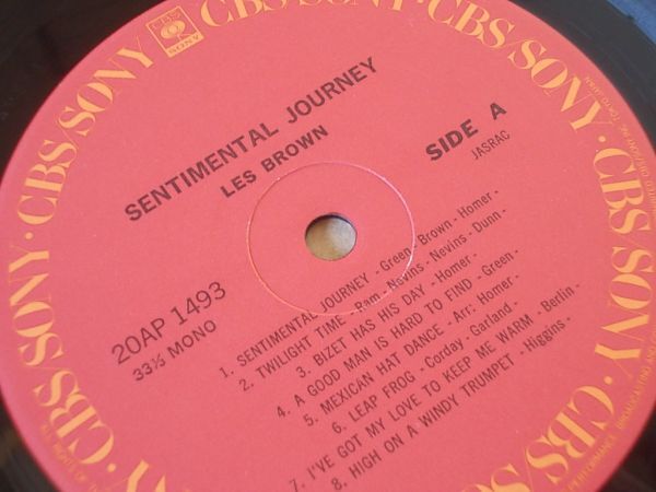 P7922　即決　LPレコード　レス・ブラウン『センチメンタル・ジャーニー』帯付　国内盤_画像3