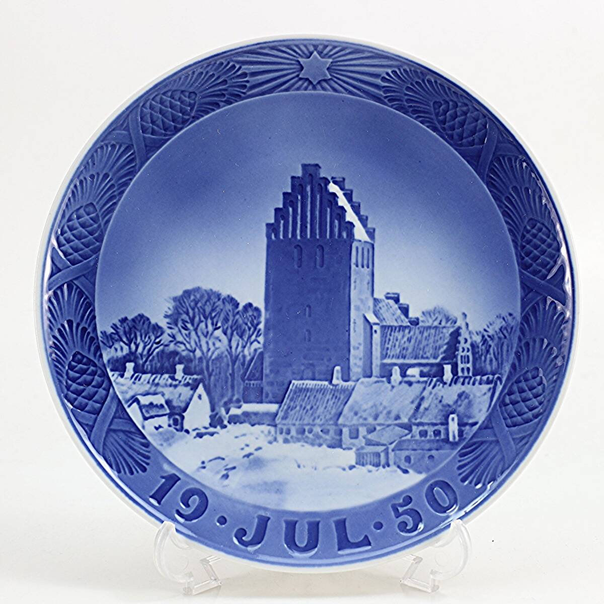 1950年 ロイヤルコペンハーゲン イヤープレート 「ボーズランド教会」 北欧 デンマーク の 陶磁器 wwww8