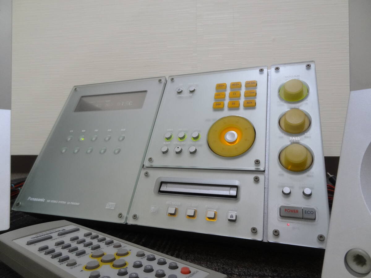 【必見】 SA-PM50MD ミニコンポ Panasonic パナソニック CD MD ラジオ MASHの画像3