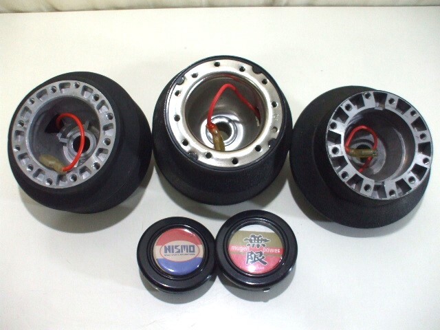 [ origin ..] Mugen Mugen NISMO Nismo horn button attaching car make unknown steering gear Boss together steering wheel Boss various 3 point 