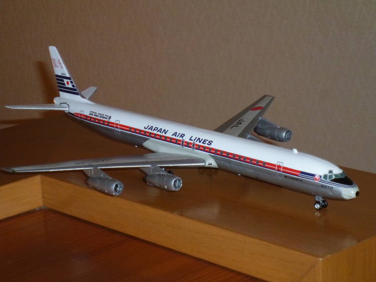 日本航空 DC-8-61 1/144 完成品 タラップ付の画像5