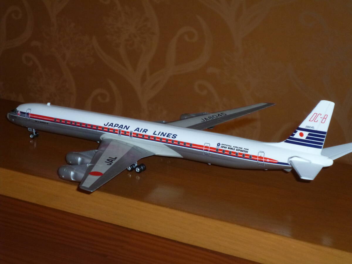 日本航空 DC-8-61 1/144 完成品 タラップ付の画像6