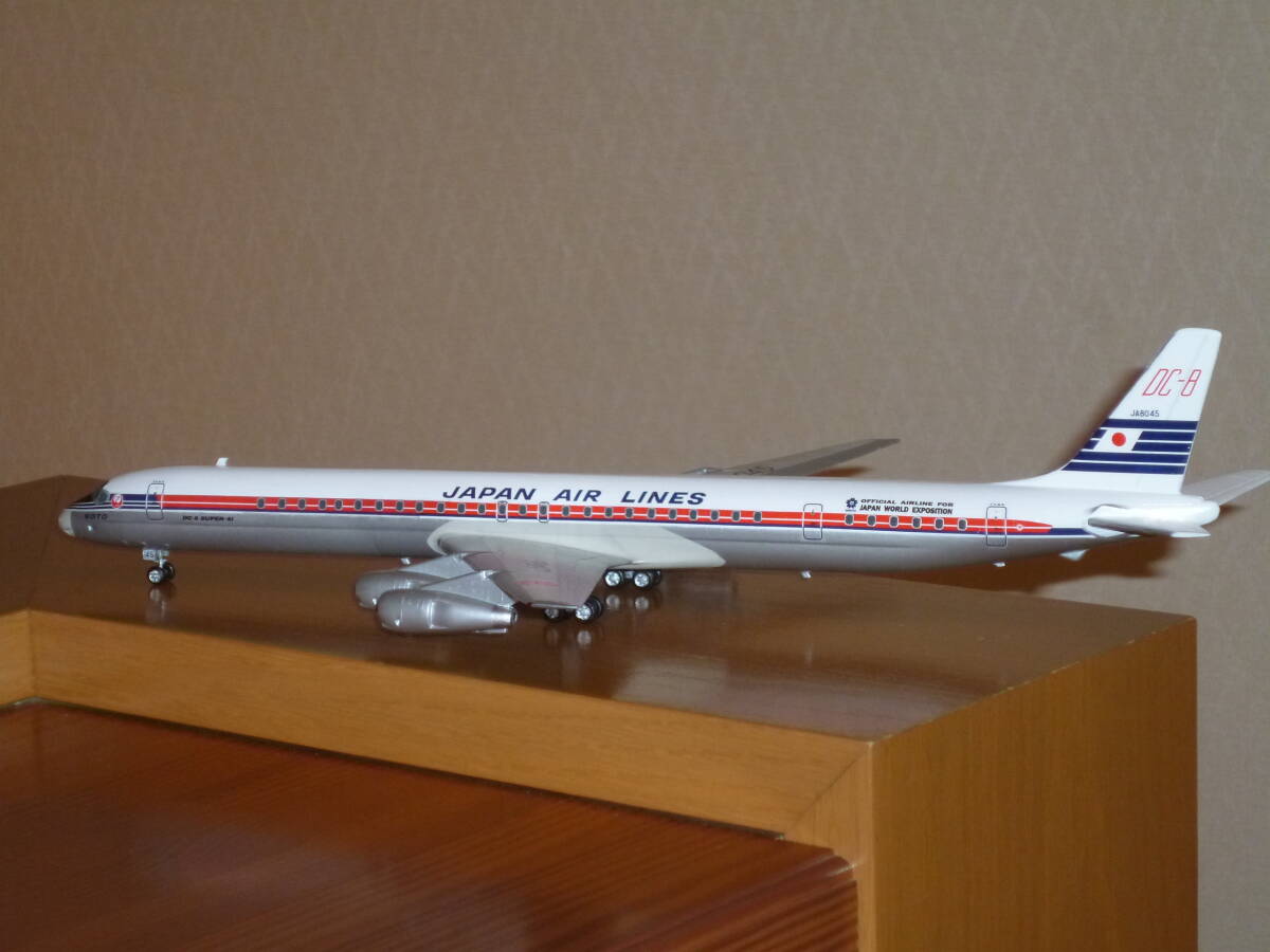 日本航空 DC-8-61 1/144 完成品 タラップ付の画像7