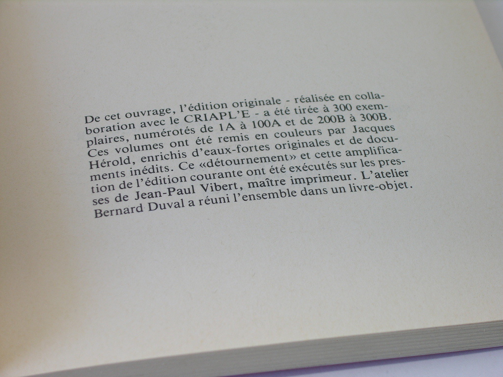 Des proies aux chim&#232;res（1983年）●スタニスラス・ロダンスキー 著 ●ジャック・エロルドによる挿画4点［洋書｜フランス語］