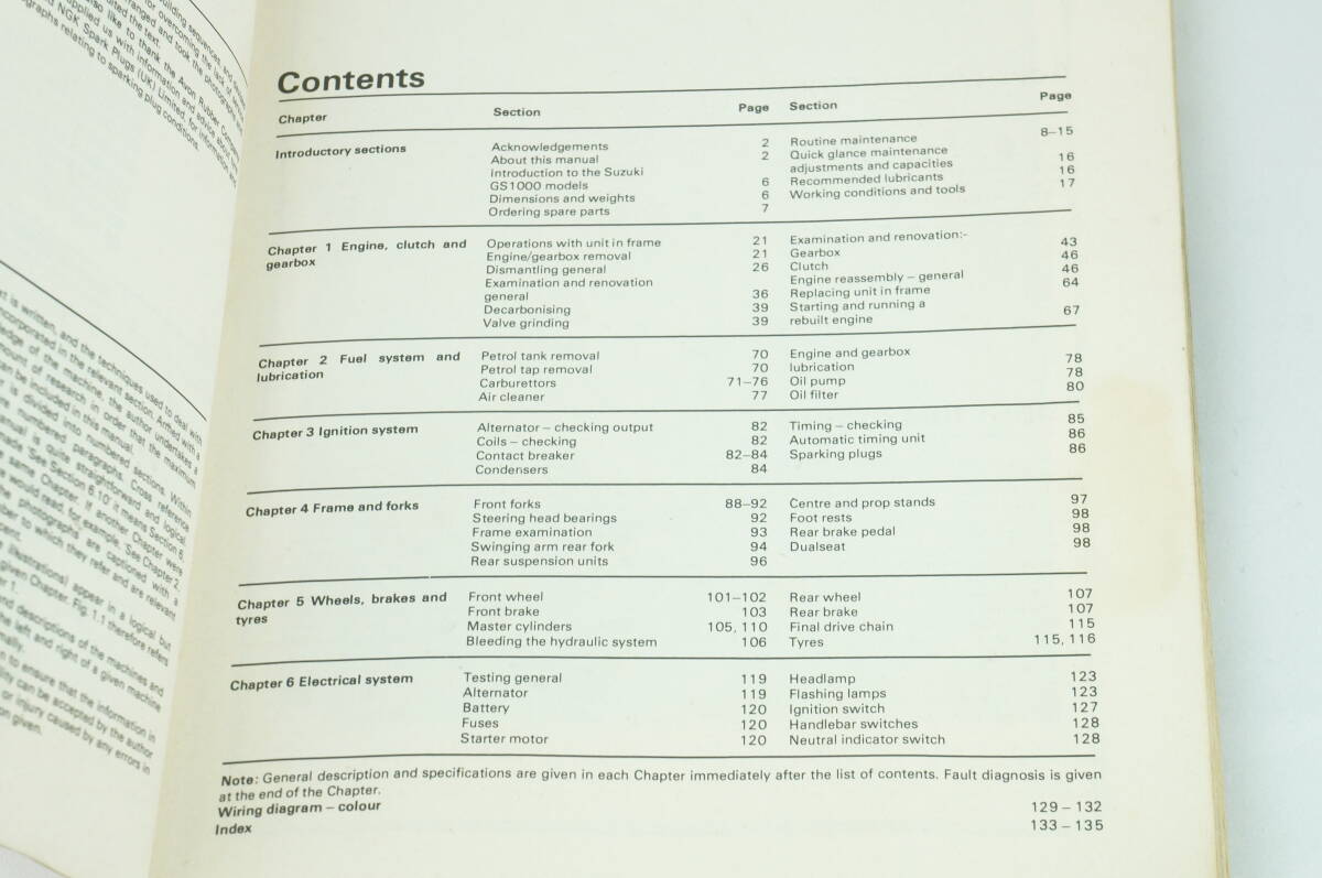 【1977年/1-3日発送/送料無料】SUZUKI GS1000S/C/EC/HC/N/EN/L サービスマニュアル 1977 整備書 スズキ K244_124_画像2