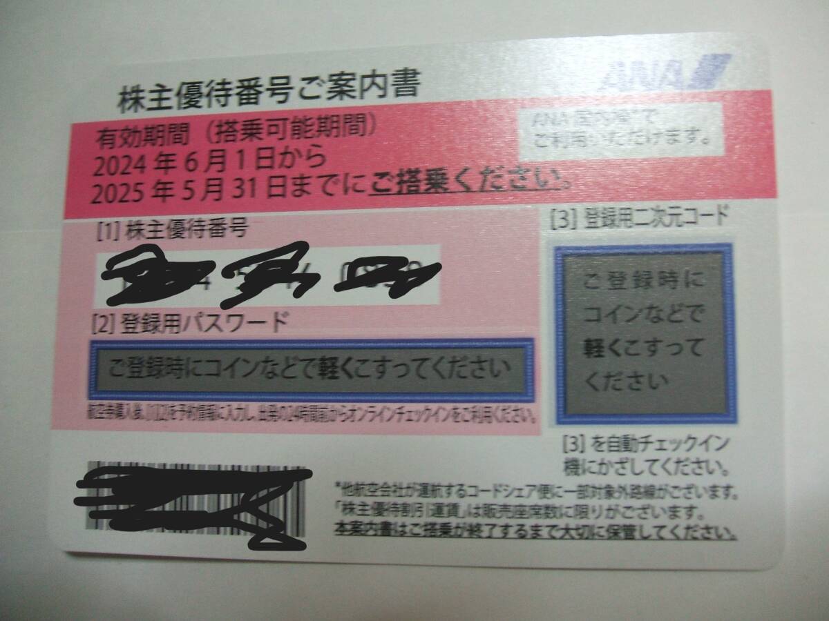 ■ＡＮＡ　全日空　株主優待券　２枚　２０２５年５月３１日迄_画像1