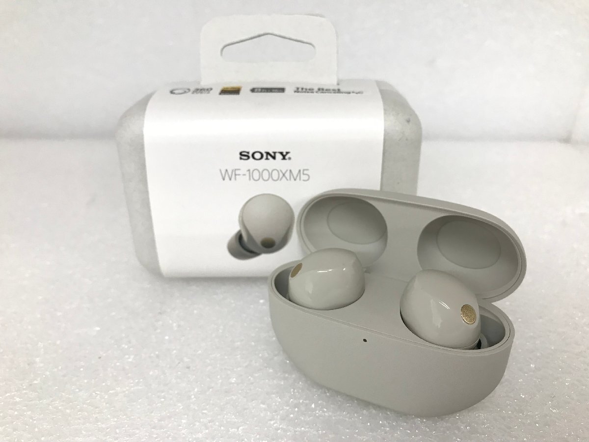 [家電] 不具合中古品 SONY ソニー ワイヤレスノイズキャンセリングステレオヘッドセット WF-1000XM5/SC プラチナシルバー (4548736143531-1の画像1