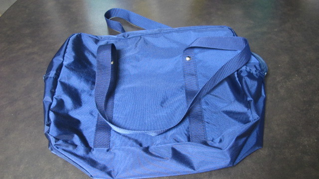 *. large school bag navy blue used type.