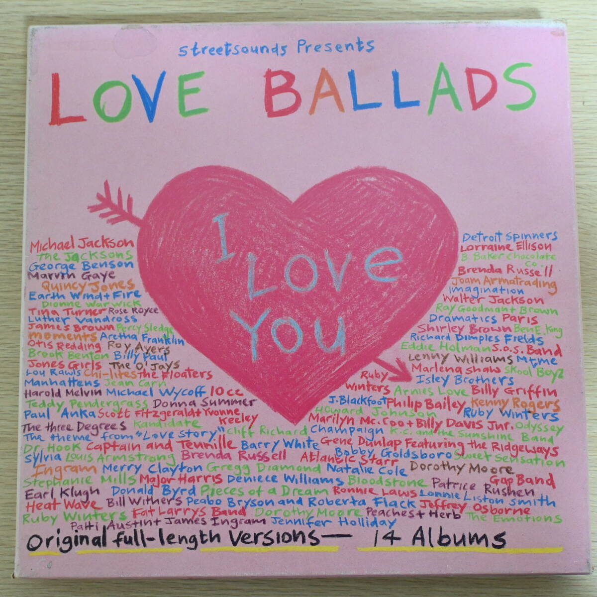 BOX105☆LP/14枚組/UK/Street Sounds「Love Ballads」Michael Jackson,Earth, Wind & Fire,Aretha Franklin,Roy Ayers,Bill Withersの画像1