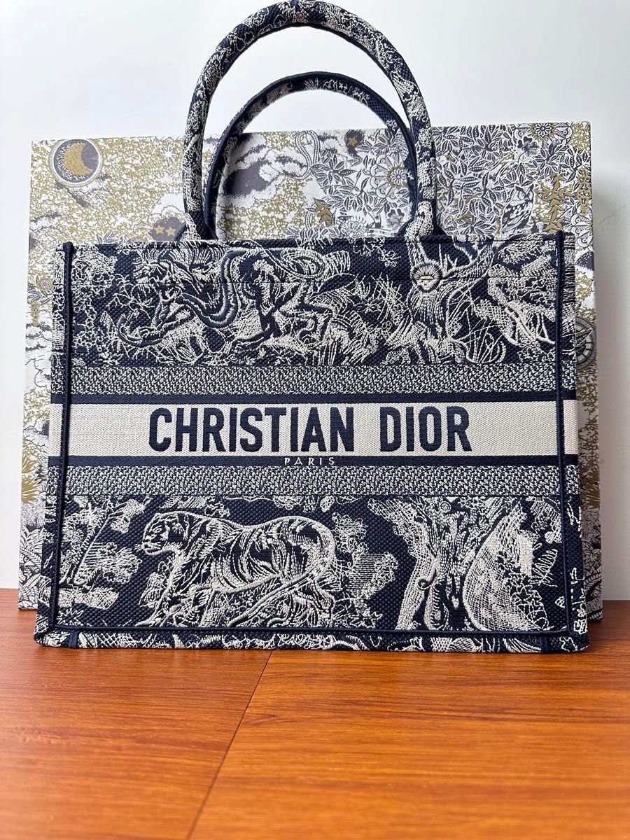 DIOR BOOK TOTE バッグミディアム ブックトート Christian Dior トートバッグ
