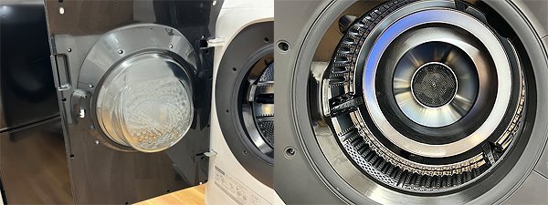 シャープ ドラム式洗濯機 ES-W113-SL 2021年製 洗濯11kg 乾燥6kg ハイブリッド乾燥 左開き プラズマクラスター 一部難あり 札幌発 2038444_画像4