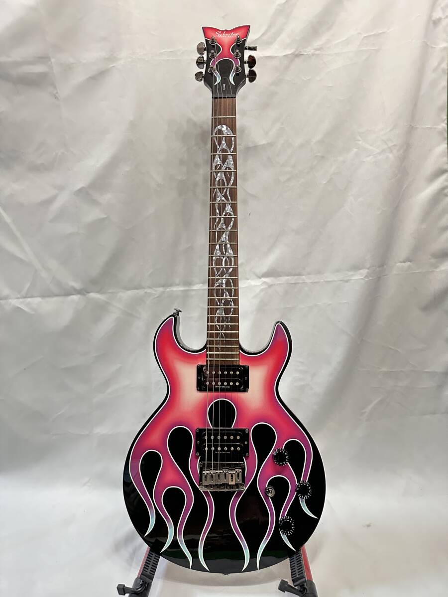 Schecter DIAMOND SERIES FLAME シェクター 炎のギター_画像1