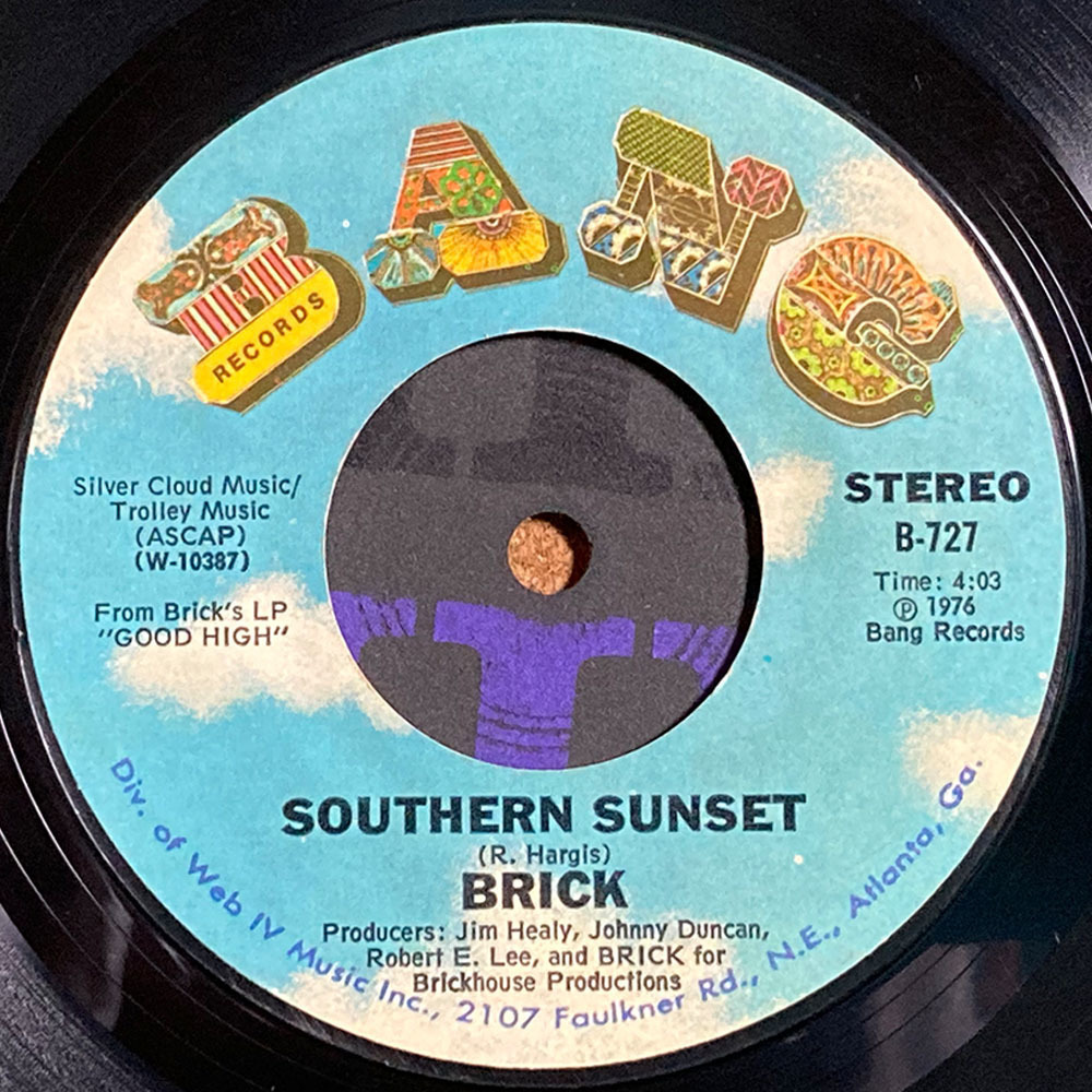 【試聴あり SOUL FUNK 7inch】BRICK / DAZZ / SOUTHERN SUNSET / 1976 US盤 / レコード / ICE CUBE / DAS EFX / MURO / DJ KOCO_画像2