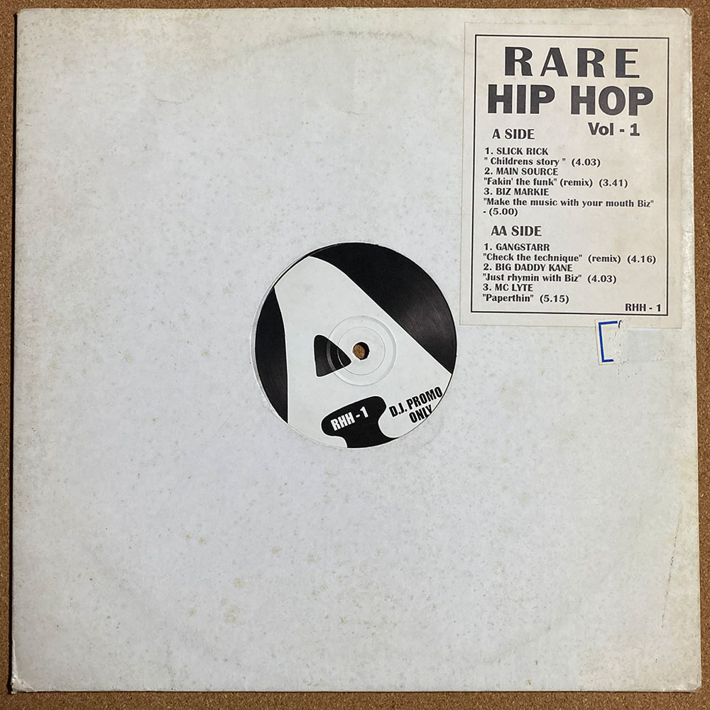 【試聴あり HIPHOP 12inch】RARE HIP HOP Vol.1 / DJ PROMO ONLY / レコード / SLICK RICK / MAIN SOURCE / BIZ MARKIE / GANG STARR_画像1