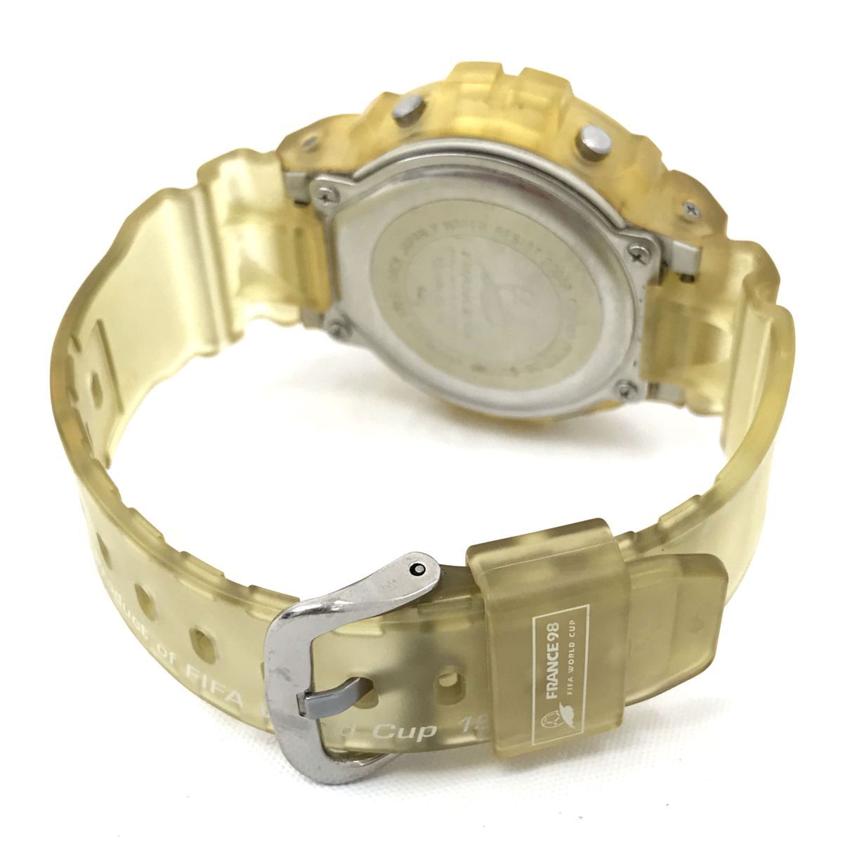 CASIO カシオ G-SHOCK ジーショック 1998年 フランス ワールドカップ 記念モデル 腕時計 DW-6900WF-7T クオーツ 三つ目 動作OK 箱付の画像5