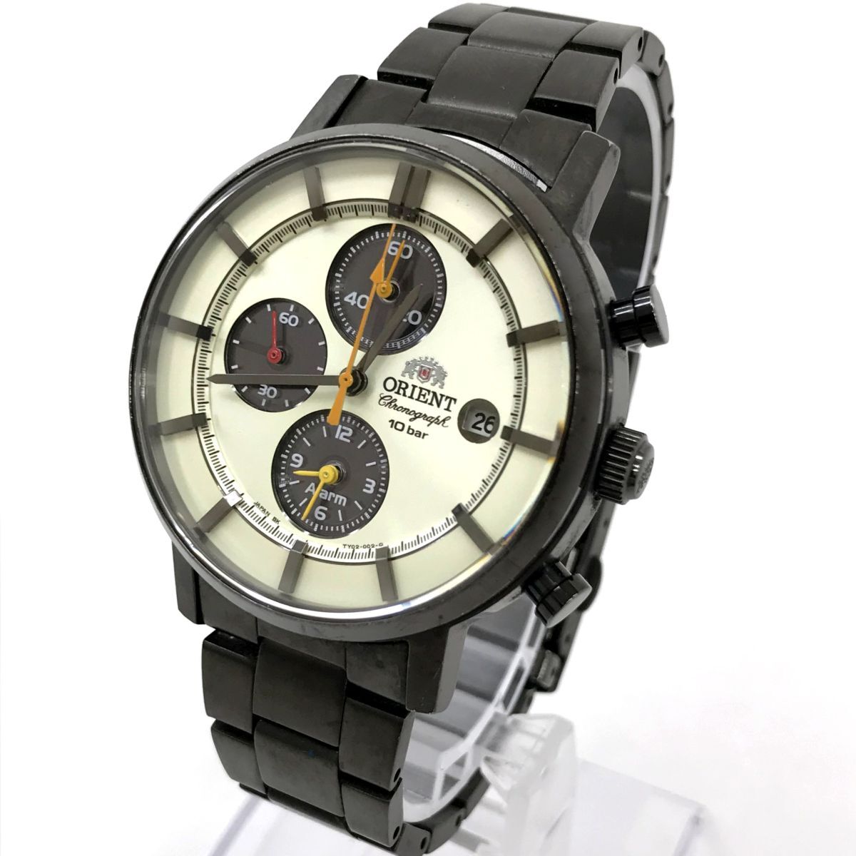 ORIENT オリエント 腕時計 ソーラー WV005/TY TY02-DO-B アナログ ラウンド カレンダー クロノグラフ コレクション 格好良い おしゃれの画像3