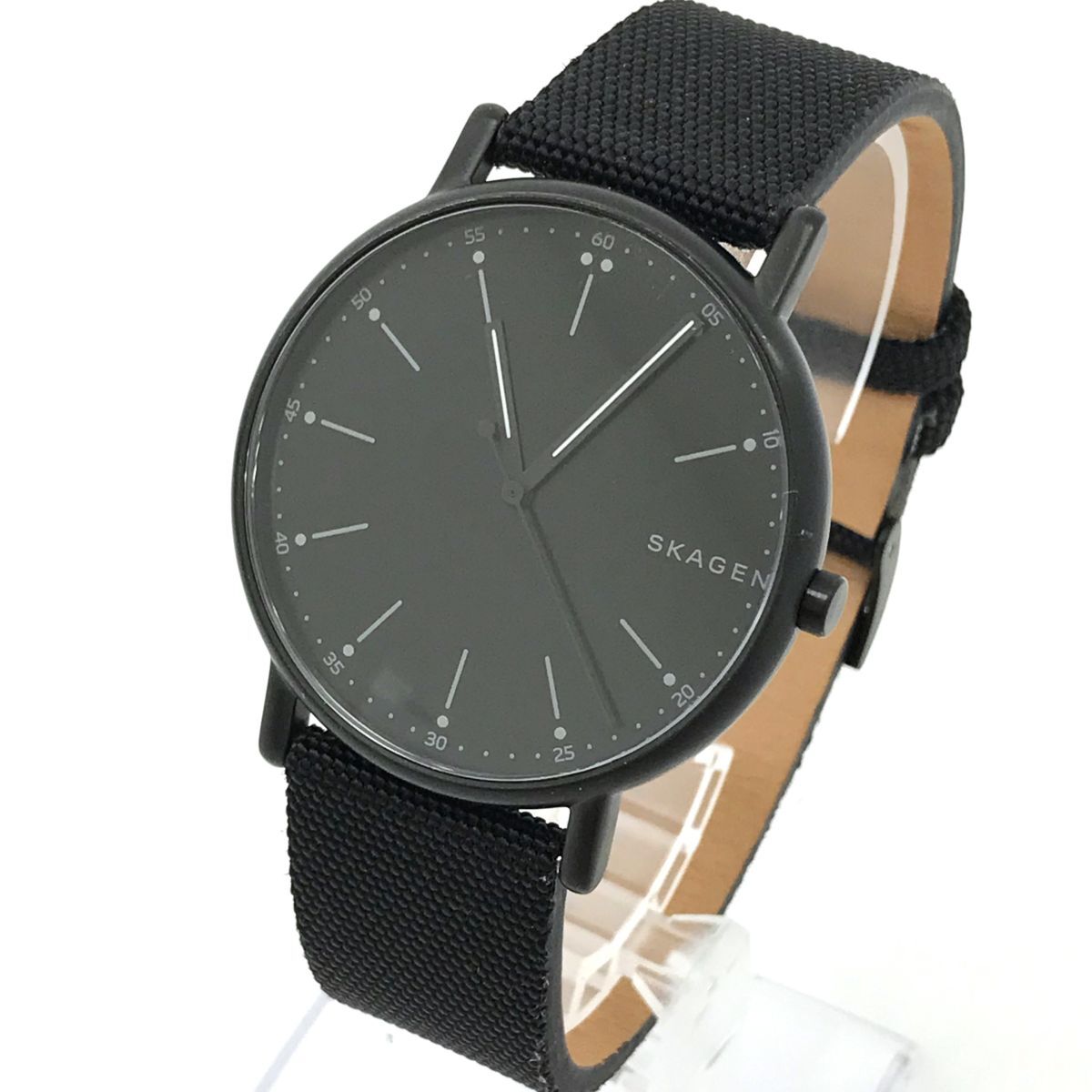 超美品 SKAGEN スカーゲン 腕時計 SKW6370 クオーツ アナログ ラウンド ブラック シンプル コレクション おしゃれ 電池交換済み 動作確認済の画像3