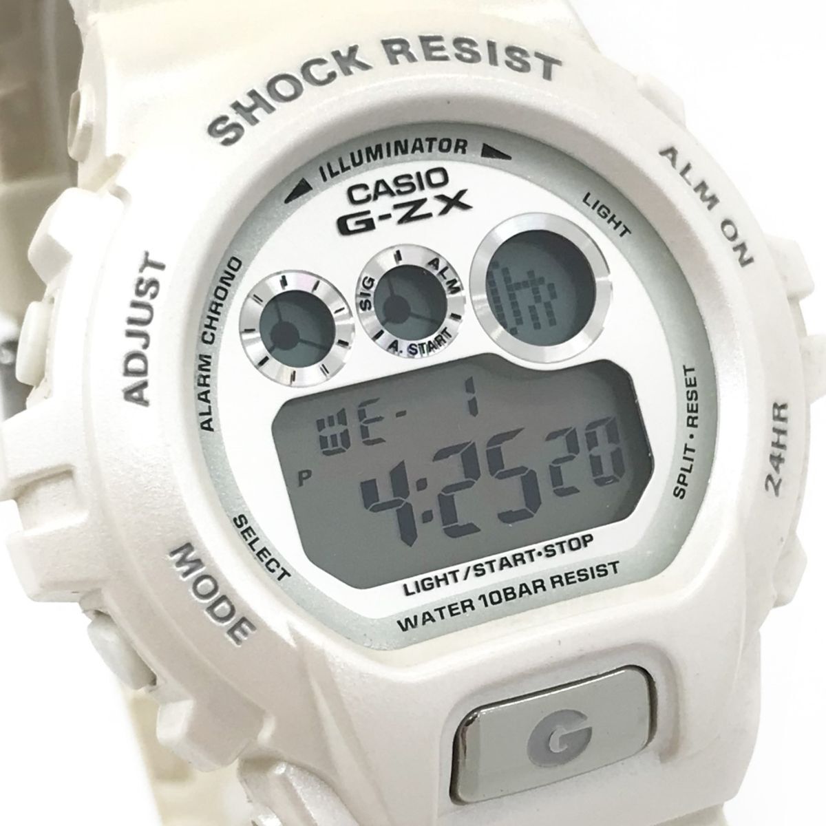 レア CASIO カシオ G-SHOCK ジーショック G-ZX ラバーズコレクション 20周年記念 腕時計 GZX-690LV クオーツ デジタル ホワイト 動作OKの画像1