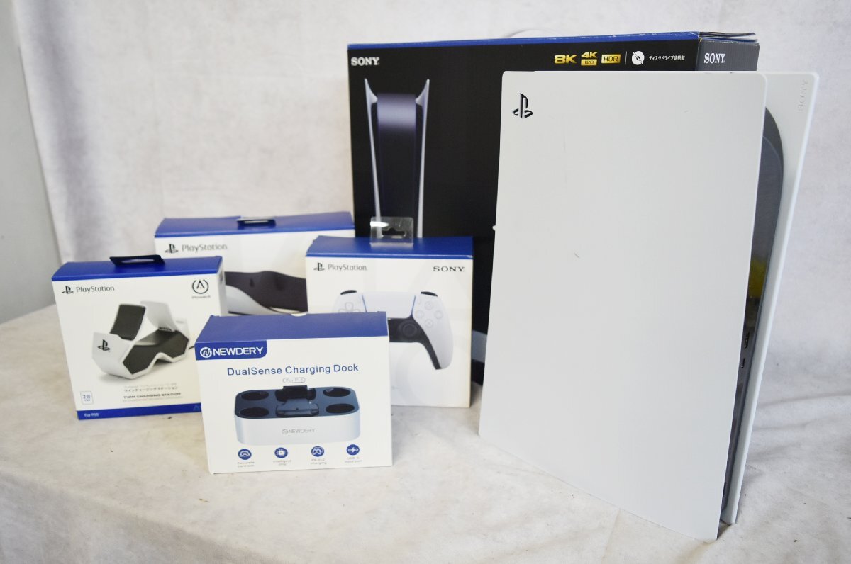 K●【現状品】SONY PlayStation5 CFI-1200B01 デジタルエディション ソニー　他周辺機器_画像1