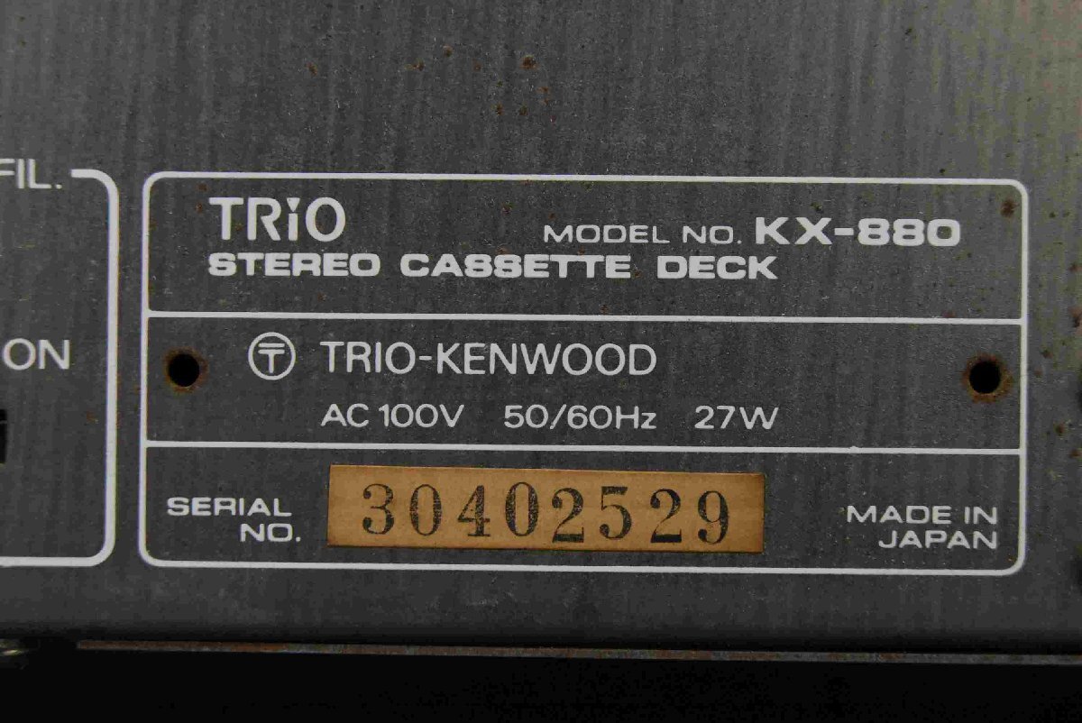 F*TRIO Trio KX-880 стерео кассетная дека * б/у *