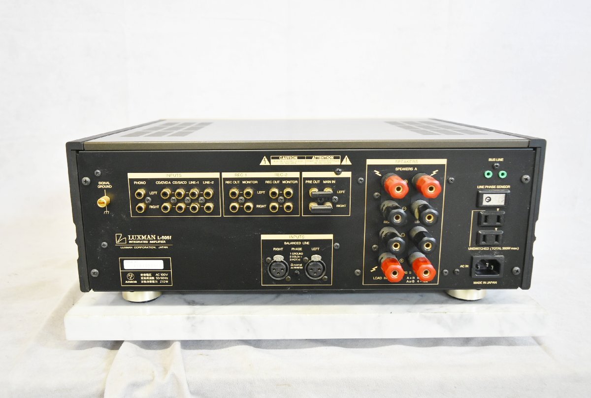 K*[ Junk ]LUXMAN L-505f pre-main amplifier Luxman 