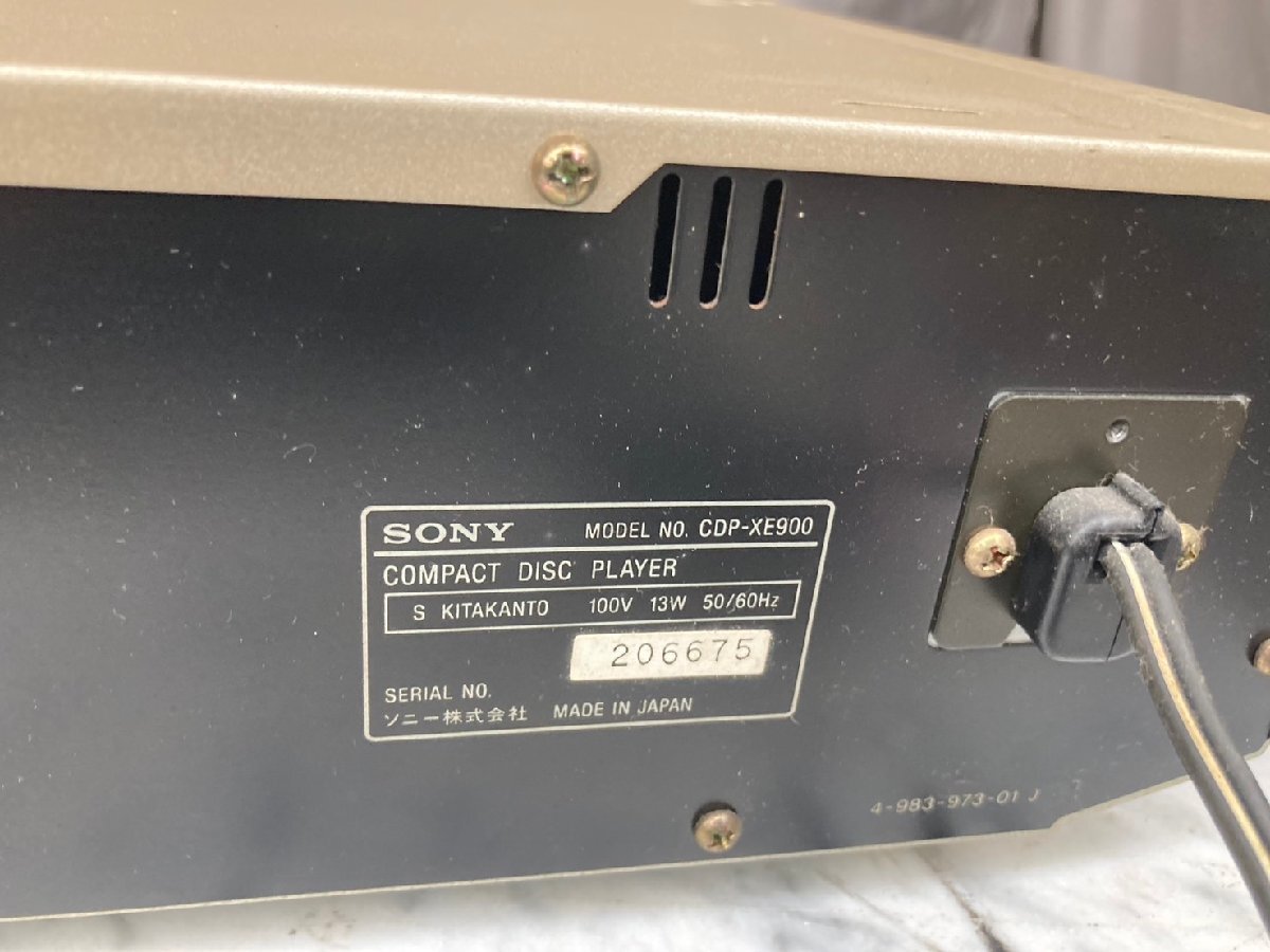 T7228＊【中古】SONY ソニー CDP-XE900 CDプレーヤーの画像7
