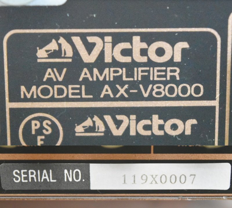K*[ present condition goods ]Victor AX-V8000 RM-A2500 AV amplifier Victor 