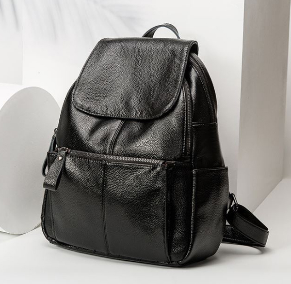 book@ cow leather!*2. leather rucksack black * limitation bag! black tender original leather annual possible to use BAG! using one's way eminent little number arrival new work! 1 jpy start 651n