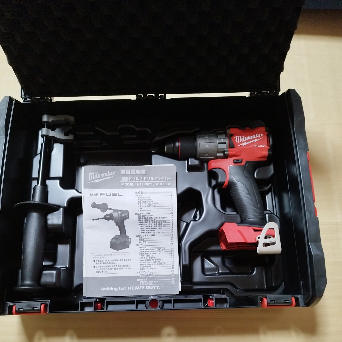 【新品】ミルウォーキー 135Nmコードレス電動振動ドリル(本体・ケース) M18 FPD2-0X0 JP18V 充電式コンクリートドリル